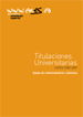 Portada: Titulaciones Universitarias. Comunidad de Madrid.Área Ciencias Experimentales y de la Salud.Curso 2009/2010