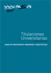 Portada: Titulaciones Universitarias. Comunidad de Madrid.Área Enseñanzas Técnicas.Curso 2009/2010